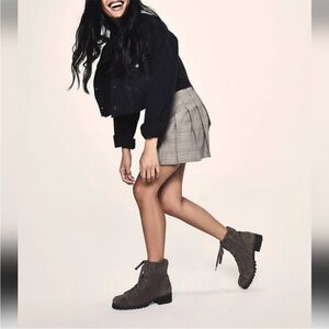 Crown Vintage Otter Black Suede Ankle Boots